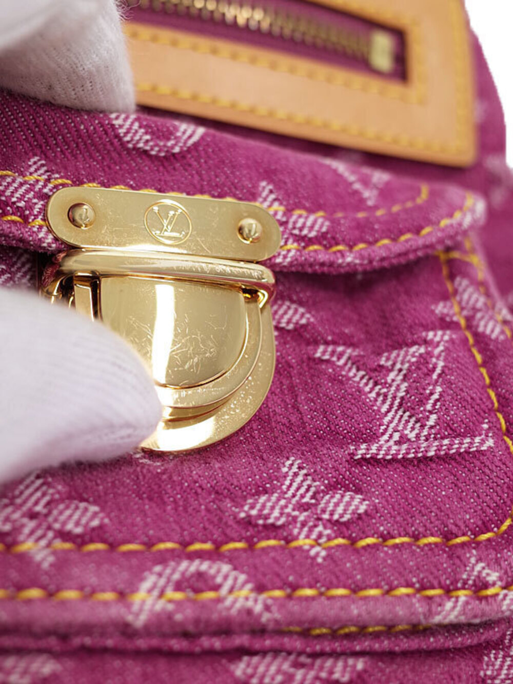 Louis Vuitton Monogram Denim Baggy Hobo Bag - Picture 7 of 9